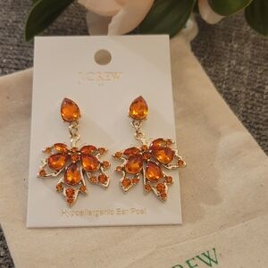 Jcrew leaf earrings